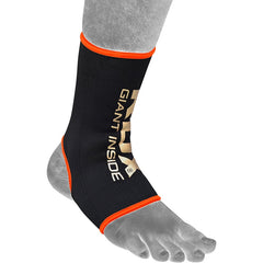 RDX AB Black & Orange Ankle Support Sprain Protection Compression Sleeve OEKO-TEX® Standard 100 certified