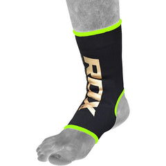 RDX AB Black & Green Ankle Support Sprain Protection Compression Sleeve OEKO-TEX® Standard 100 certified