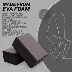 RDX D10 High Density EVA Foam Yoga Block Non-Slip Brick