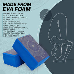 RDX D19 High Density EVA Foam Yoga Block Non-Slip Brick