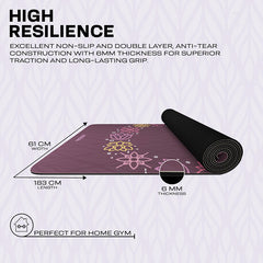 RDX D2 6mm PU Rubber Yoga Mat