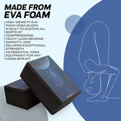 RDX D8 High Density EVA Foam Yoga Blocks Non-Slip Brick