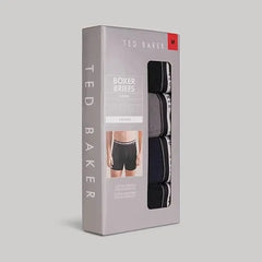 Ted Baker Men’s 4 Pack Premium Cotton Stretch Boxer