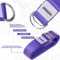 RDX F12 D-Ring Steel Buckle Cotton Yoga Strap