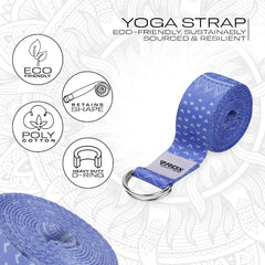 RDX F14 D-Ring Steel Buckle Cotton Yoga Strap