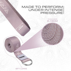 RDX F22 D-Ring Steel Buckle Cotton Yoga Strap