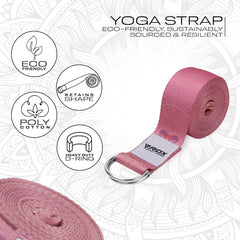 RDX F5 D-Ring Steel Buckle Cotton Yoga Strap