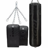 RDX F6 KARA 4ft / 5ft 3-in-1 Punch Bag & Bag Gloves Set