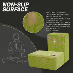 RDX GN EVA Foam High Density Non-Slips Yoga Block