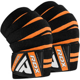 RDX K3 Elasticated Orange Knee Wraps OEKO-TEX® Standard 100 certified