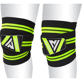 RDX K3G Elasticated Green Knee Wraps OEKO-TEX® Standard 100 certified