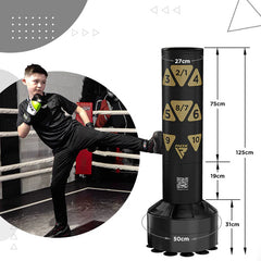 6ft Free Standing Adult Punch Bag with Target Zones