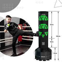 6ft Free Standing Adult Punch Bag with Target Zones