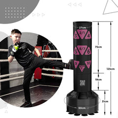 6ft Free Standing Adult Punch Bag with Target Zones