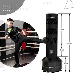 6ft Free Standing Adult Punch Bag with Target Zones