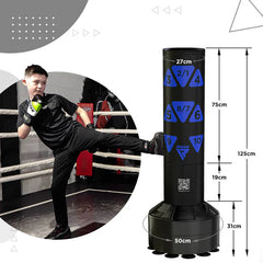 6ft Free Standing Adult Punch Bag with Target Zones