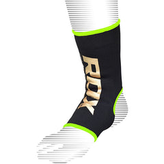 RDX AB Black & Green Ankle Support Sprain Protection Compression Sleeve OEKO-TEX® Standard 100 certified