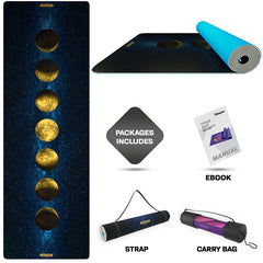 RDX D8 Iris 6mm PVC Yoga Mat Universe Blue