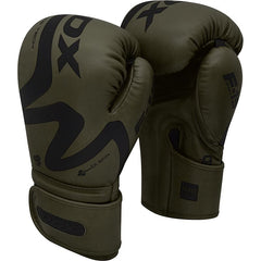 RDX F15 Nero Matte Green Boxing Gloves