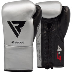 RDX A3 Fight Lace Up Leather Boxing Gloves BBBOFC/BIBA/WBF/NYAC /NEVADA APPROVED
