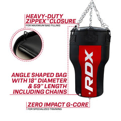 RDX AR 3-in-1 Angle Punch Bag with Gloves Set