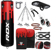 RDX F9 4ft / 5ft 13-in-1 Heavy Boxing Punch Bag & Mitts Set