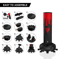 RDX F9 6ft Free Standing Punch Bag with Mitts