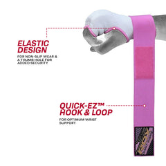 RDX IS Women Gel Padded Wrist Strap Inner Gloves Pink / White OEKO-TEX® Standard 100 certified
