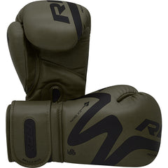 RDX T15 Nero Matte Green Boxing Gloves & Focus Pads