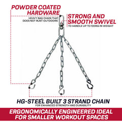 RDX X1 3 Hook Punch Bag Chains