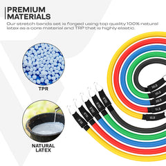 RDX L1 4-IN-1 Resistances Tubes set 10-30lbs for Home Gym Workout