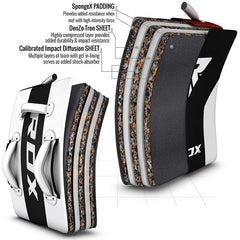 RDX T2 Curved Kick Shield with Grip Bars