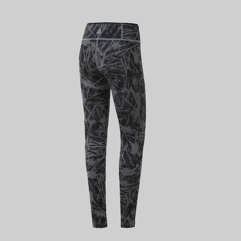 Reebok Leggings Us Core Tight Aop Grey Black Uk 20-22