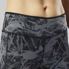 Reebok Leggings Us Core Tight Aop Grey Black Uk 20-22