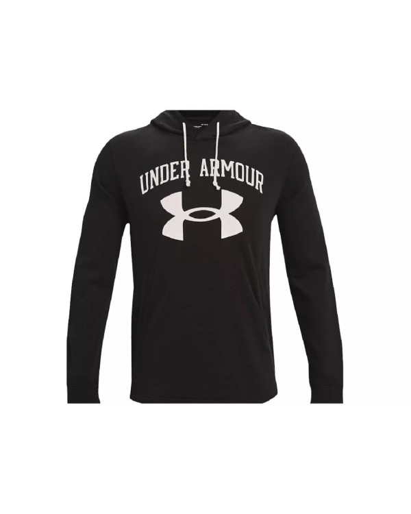 Under Armour Men’s Ua Rival Terry Big Logo Black Sports Hoodie