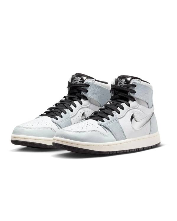 Air Jordan 1 Zoom CMFT 2 Basketball Shoes White Silver Women’s