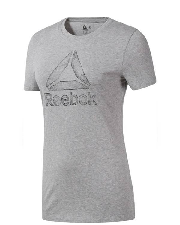 Women's Reebok Graphic Crew T-shirt Grey