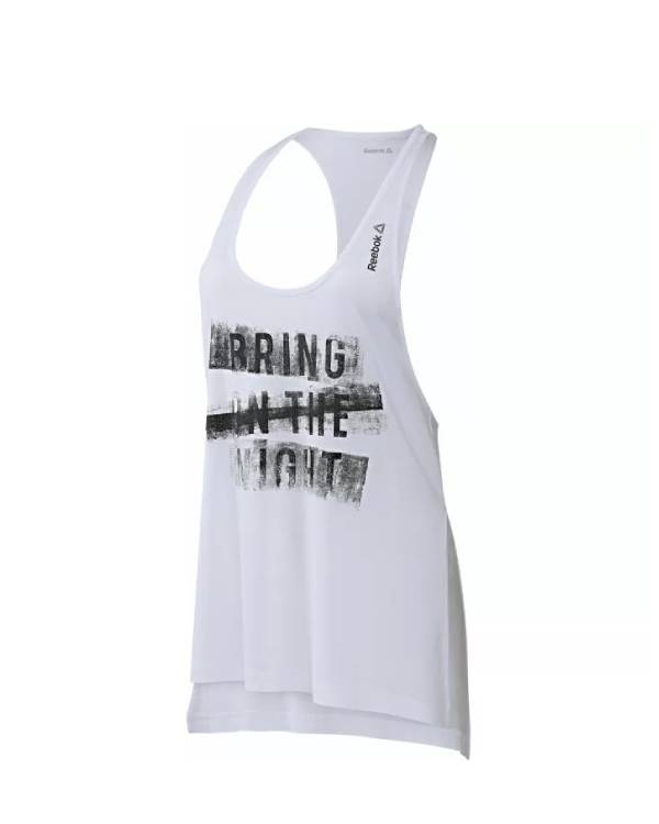 Reebok Women's D Racerback Tank Top White