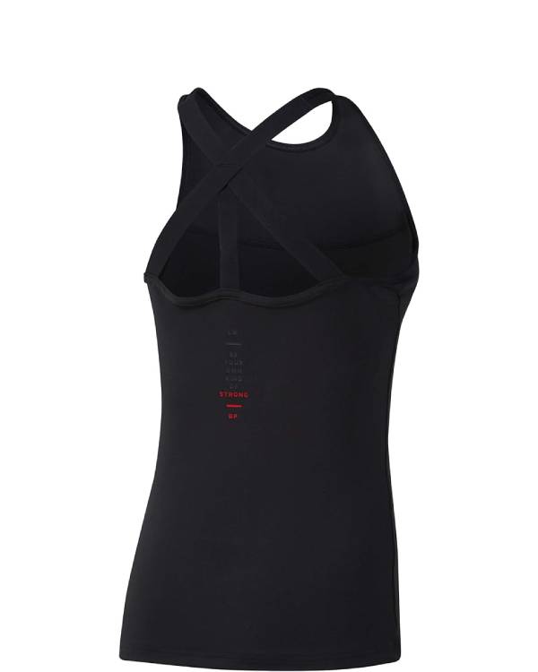 Reebok LES MILLS BODYPUMP SUPPORT TANK TOP BLACK Fitness Workout