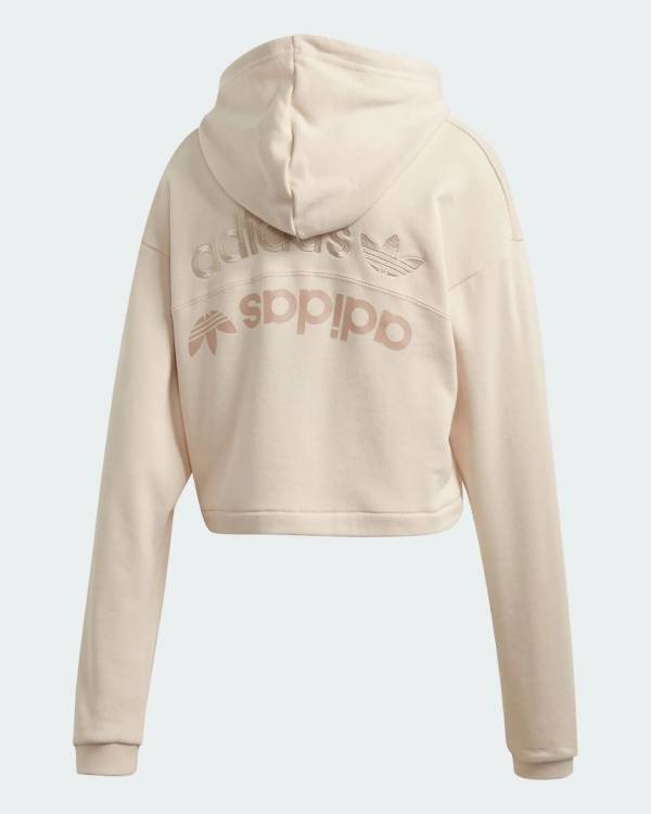 Adidas Originals R.Y.V. Cropped Hoodie Beige