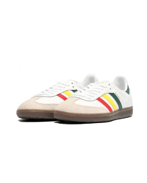 Adidas Samba OG White Rasta Trainers Shoes