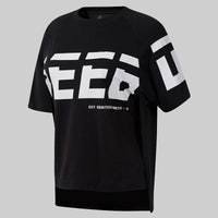 Reebok Women's Workout Ready Meet You There Graphic T-Shirt Black