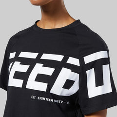 Reebok Women's Workout Ready Meet You There Graphic T-Shirt Black