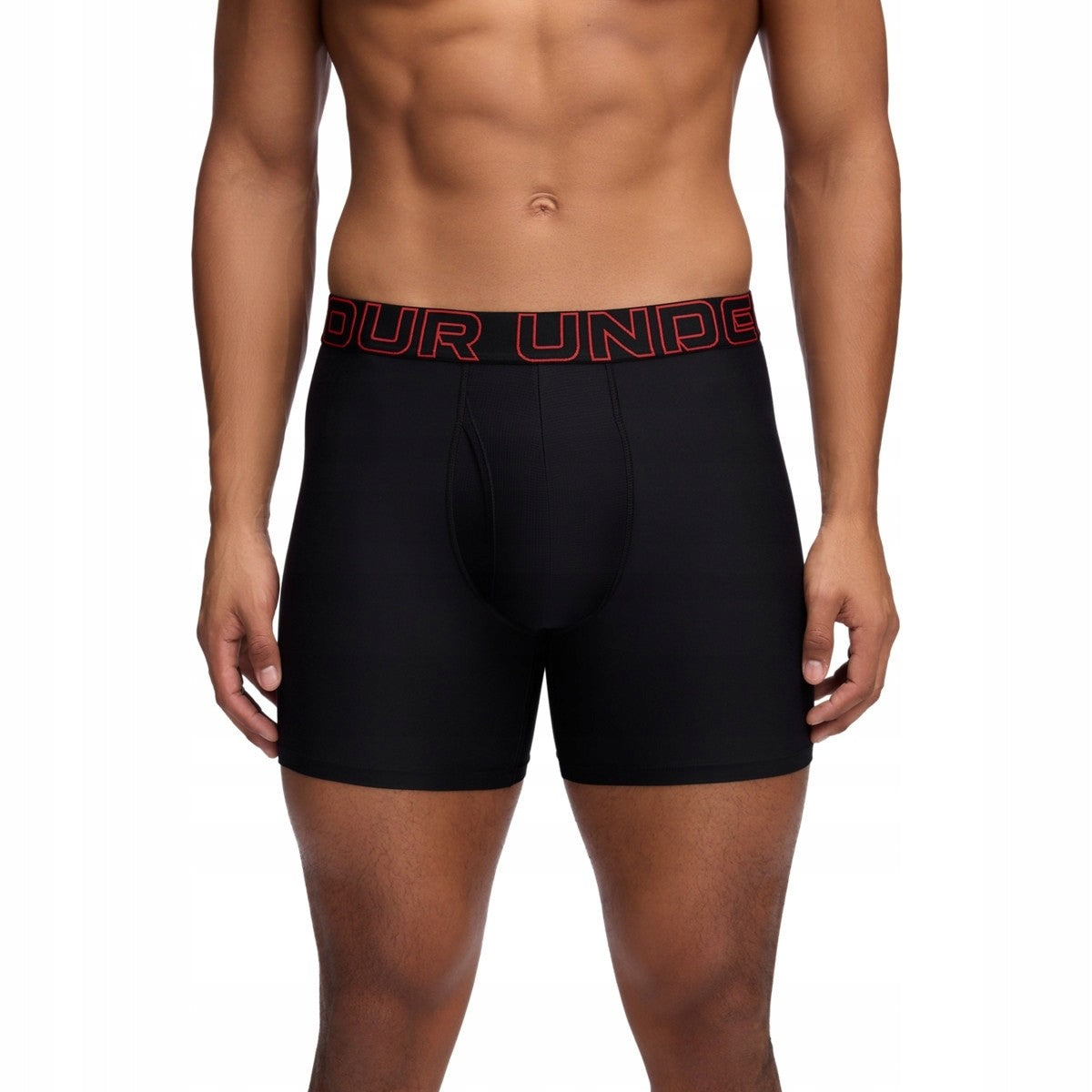 Under Armour Men’s Polyester Boxer Shorts – Black