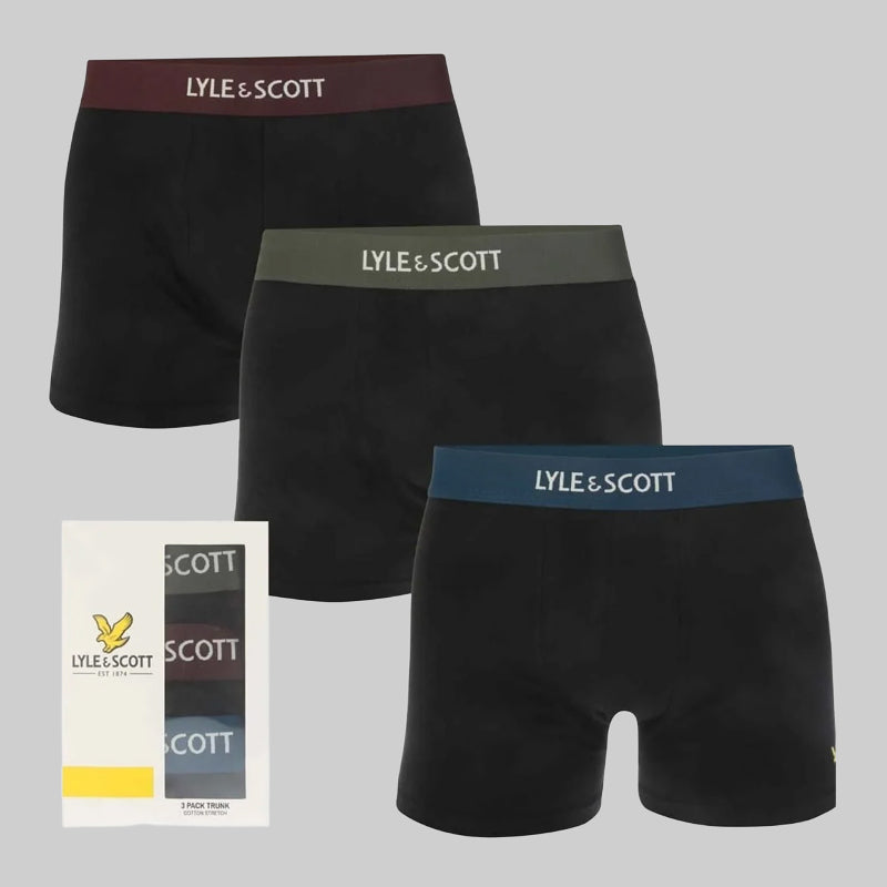 Lyle & Scott Devon 3-Pack Cotton Boxer Shorts for Men