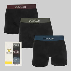 Lyle & Scott Devon 3-Pack Cotton Boxer Shorts for Men