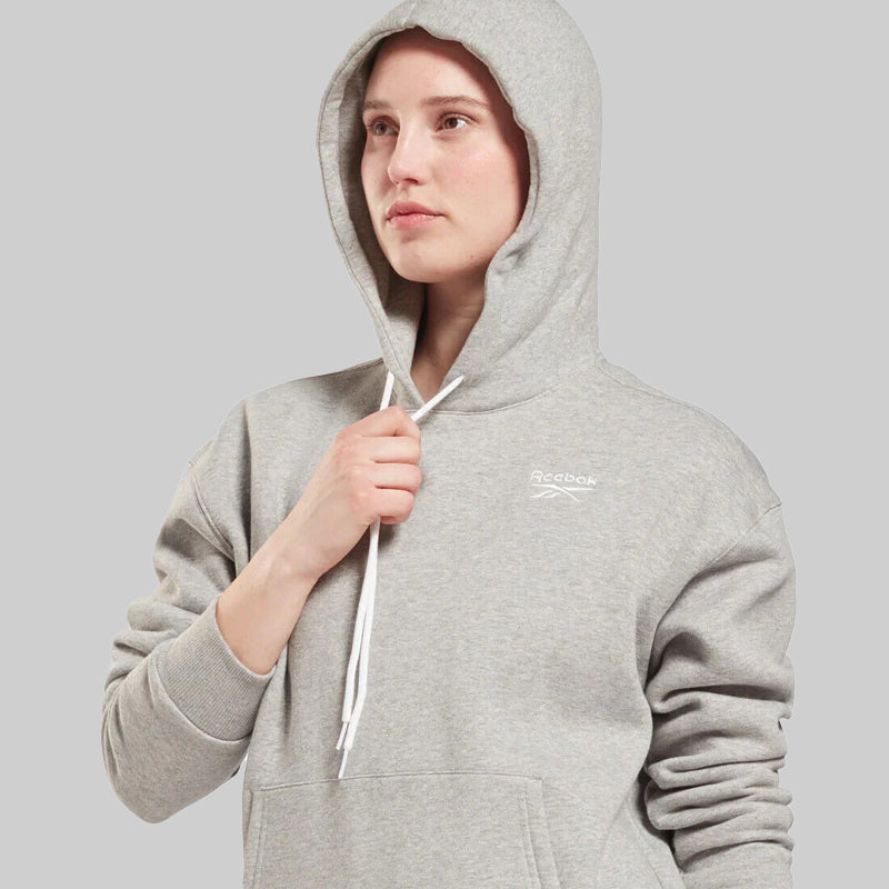 Reebok women's Identity Ce Pullover Hoodie (grey) Youth Petite