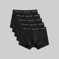 GANT Classic 3-Pack Trunk Underwear for Men – Black