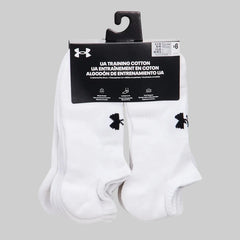 Under Armor Training Cotton Cushioned No Show Socks