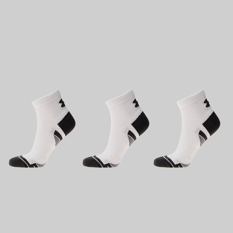 Under Armour UA Performance Tech Pro No-Show Socks 6-Pack (White/Black)